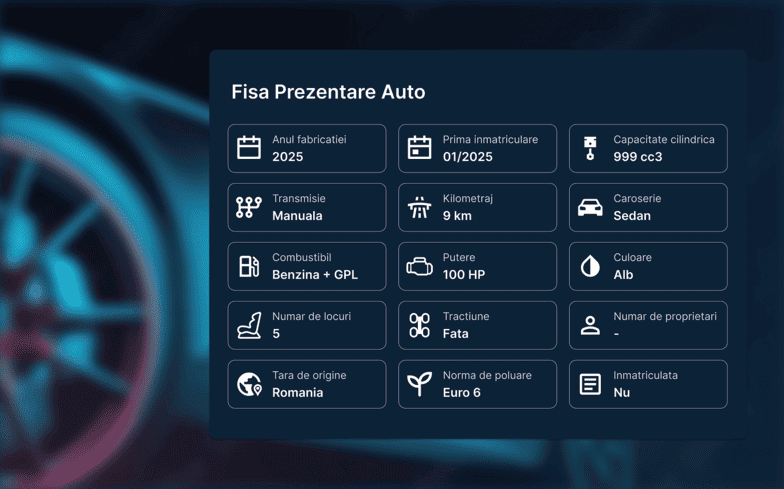 fisa Prezentare Auto